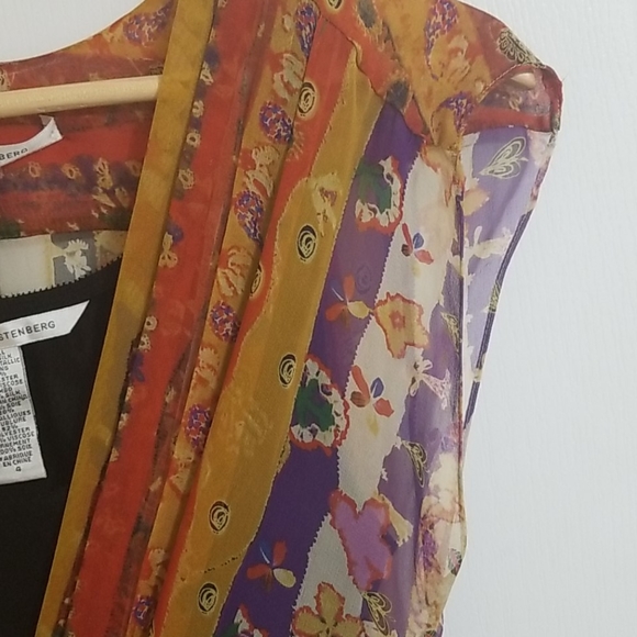 Diane von Furstenberg Silk Multi Pattern Dress 4 - Picture 6 of 16